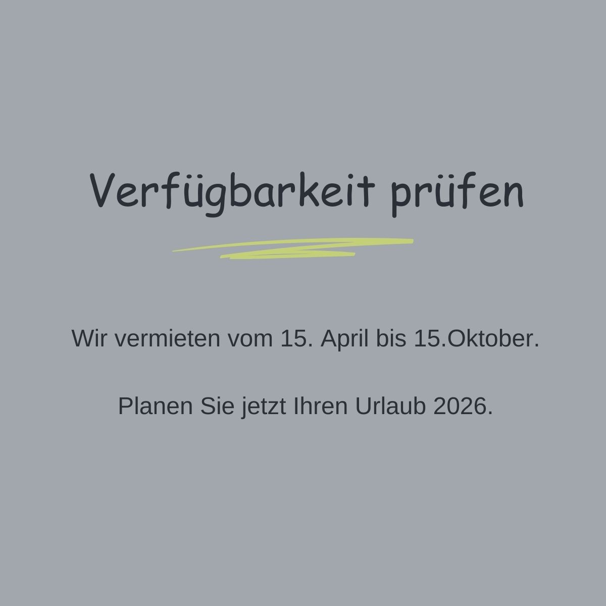 Zeltanhänger mieten: Verfügbarkeit prüfen Wir vermieten vom 15. April bis 15. Oktober. Planen Sie jetzt Ihren Urlaub 2026.